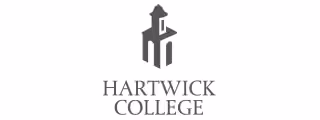 Hartwick College logo with stylized H and tower above the text.