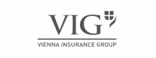 VIG Vienna Insurance Group logo with stylized shield graphic.