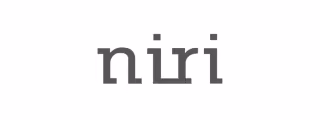 The word 'niri' in dark gray lowercase letters on a white background.