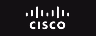 Cisco logo with stylized vertical bars above the company name.