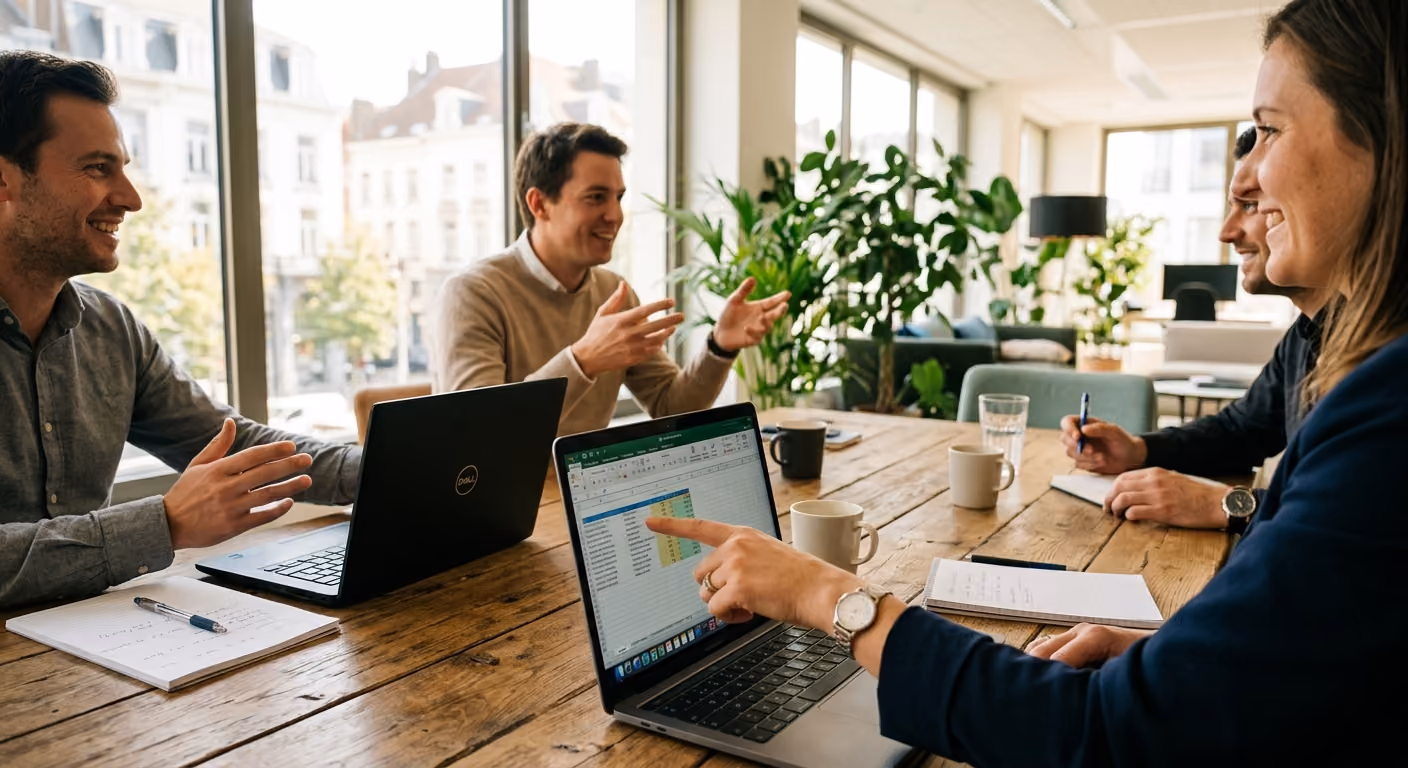 Réunion avec une PME partenaire de Keep iT Simple à Bruxelles