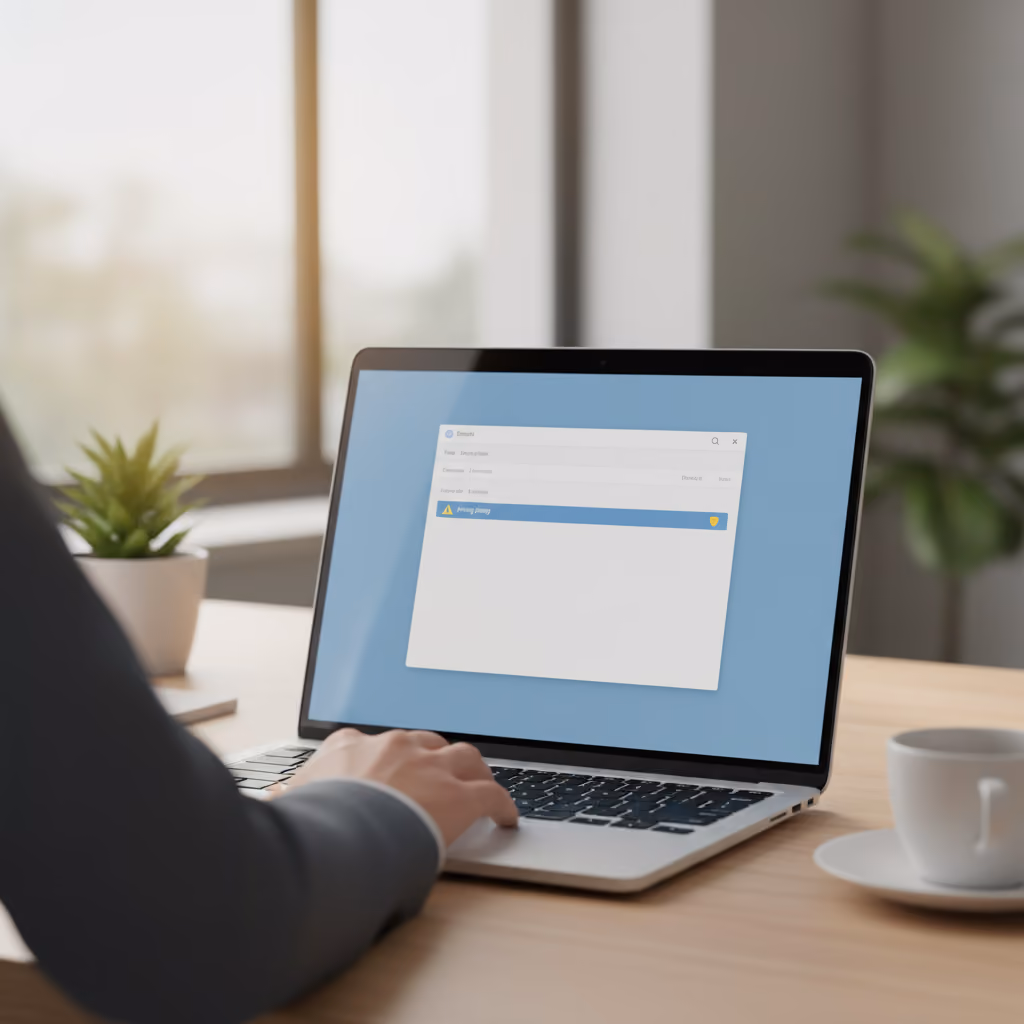 Collaborateur appliquant les bonnes pratiques de cybersécurité au quotidien au bureau