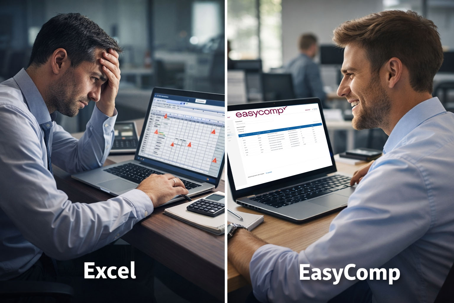 EasyComp vs Excel