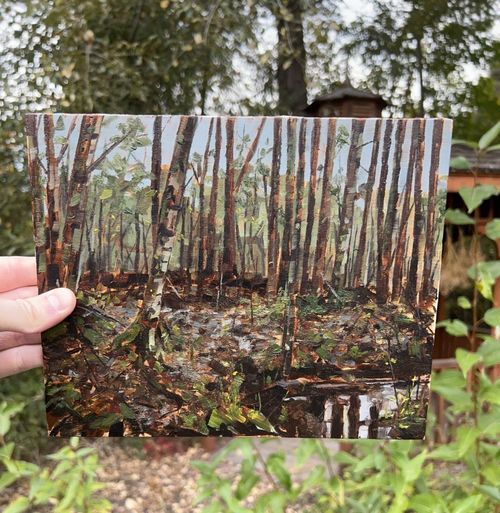 Abstract Landscape: Oil Painting