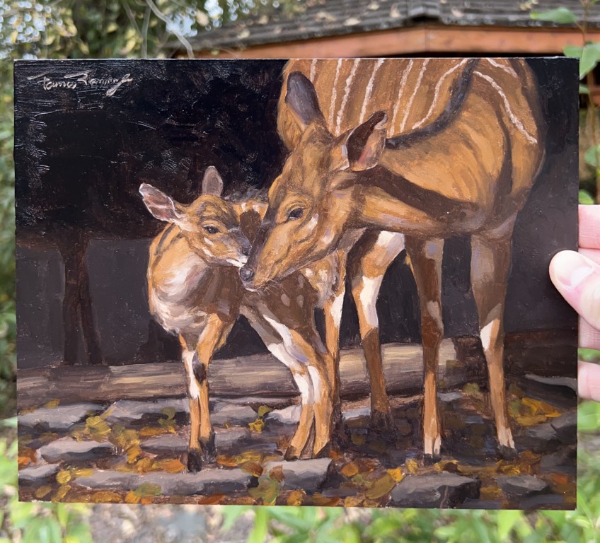 Deer: Oil Painting