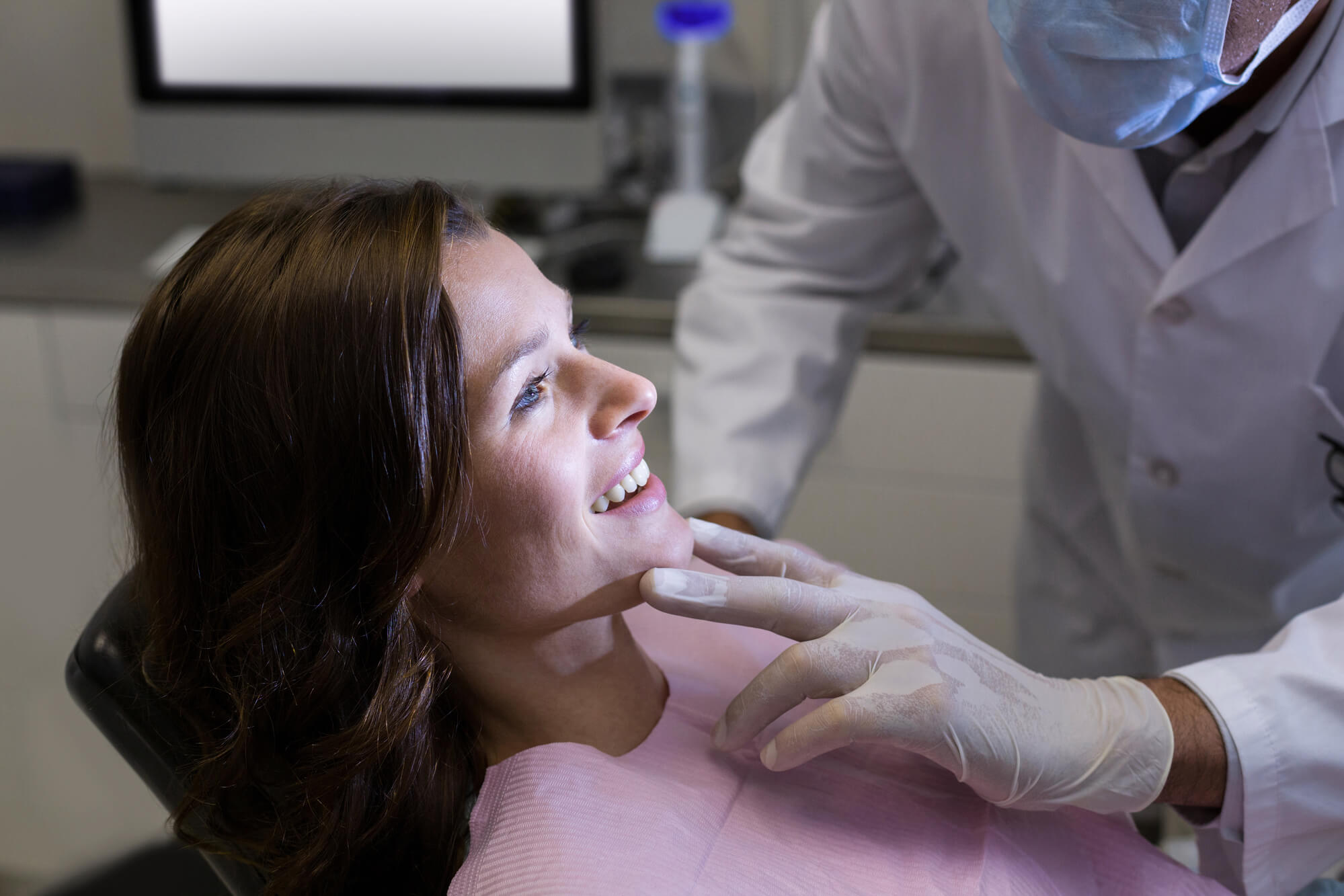 preparing for her Same-day smiles Summerfield FL procedure