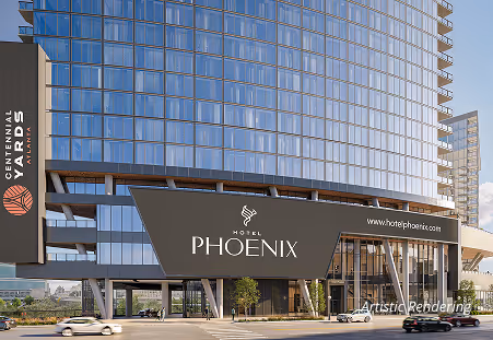 Fresh Visuals, Details Emerge for Centennial Yards First Hotel