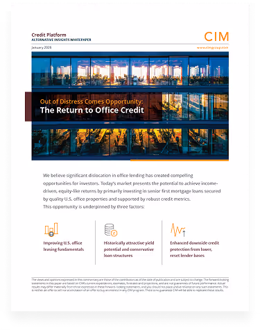 Out of Distress Comes Opportunity: The Return to Office Credit