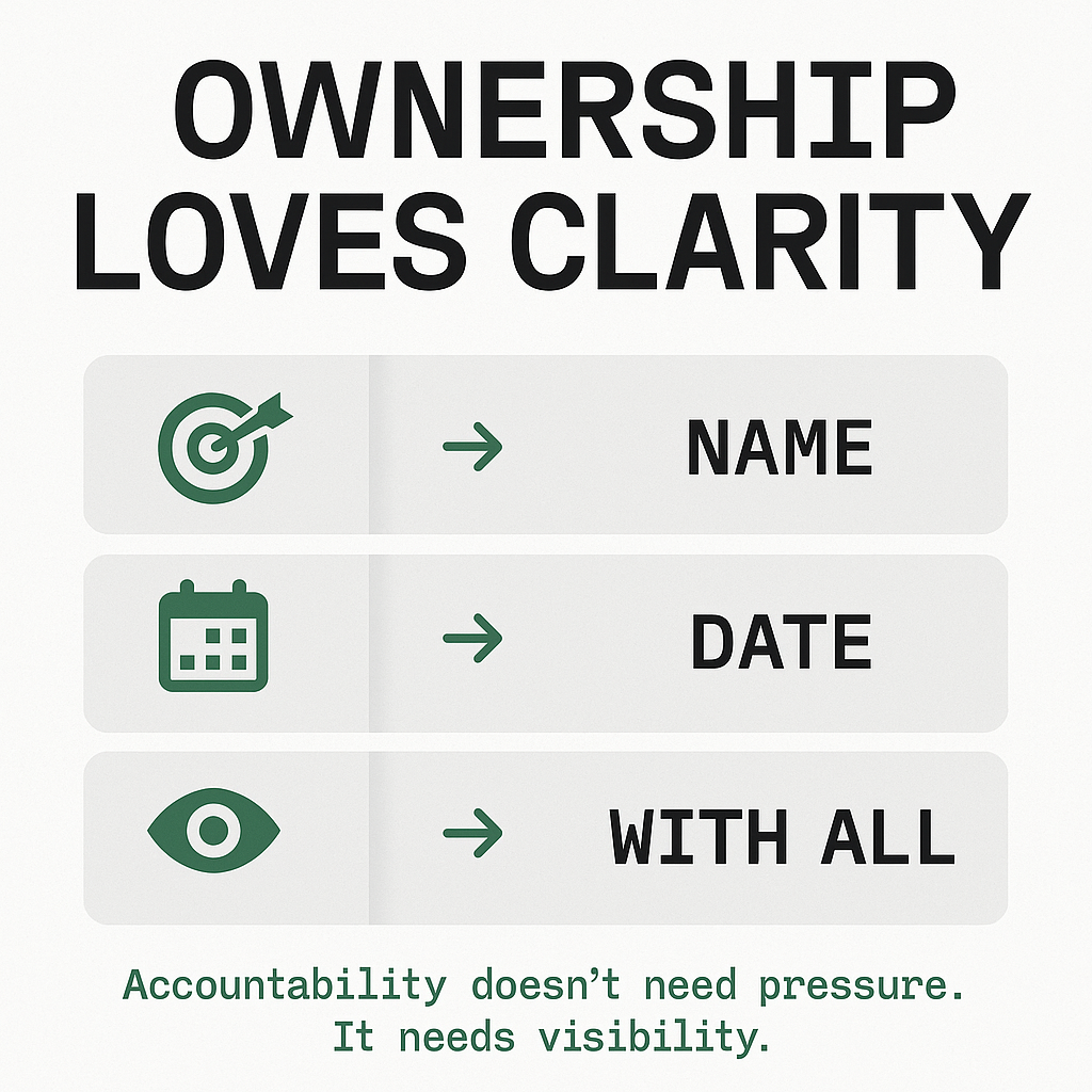 Building Accountability with Clear Assignments