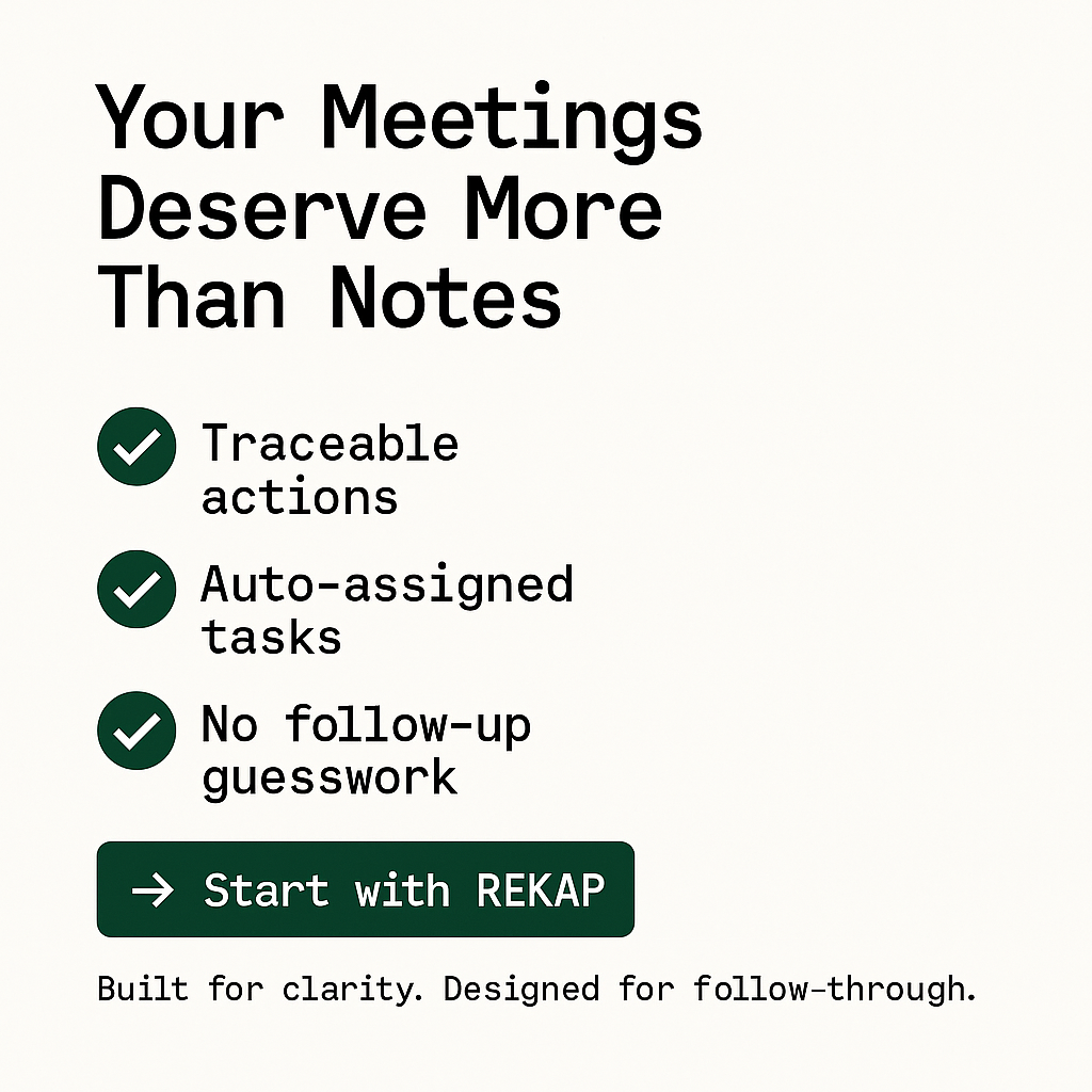 Start Running Better Meetings Today