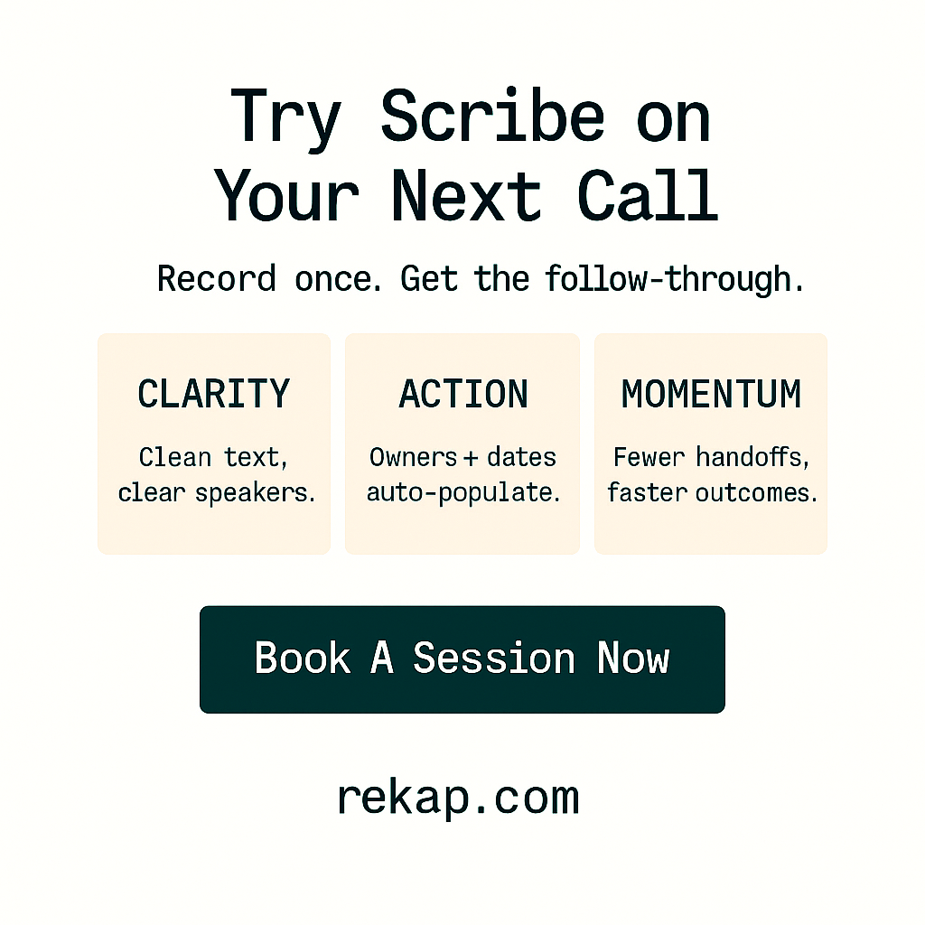 Turn Accurate Transcripts Into Action Now