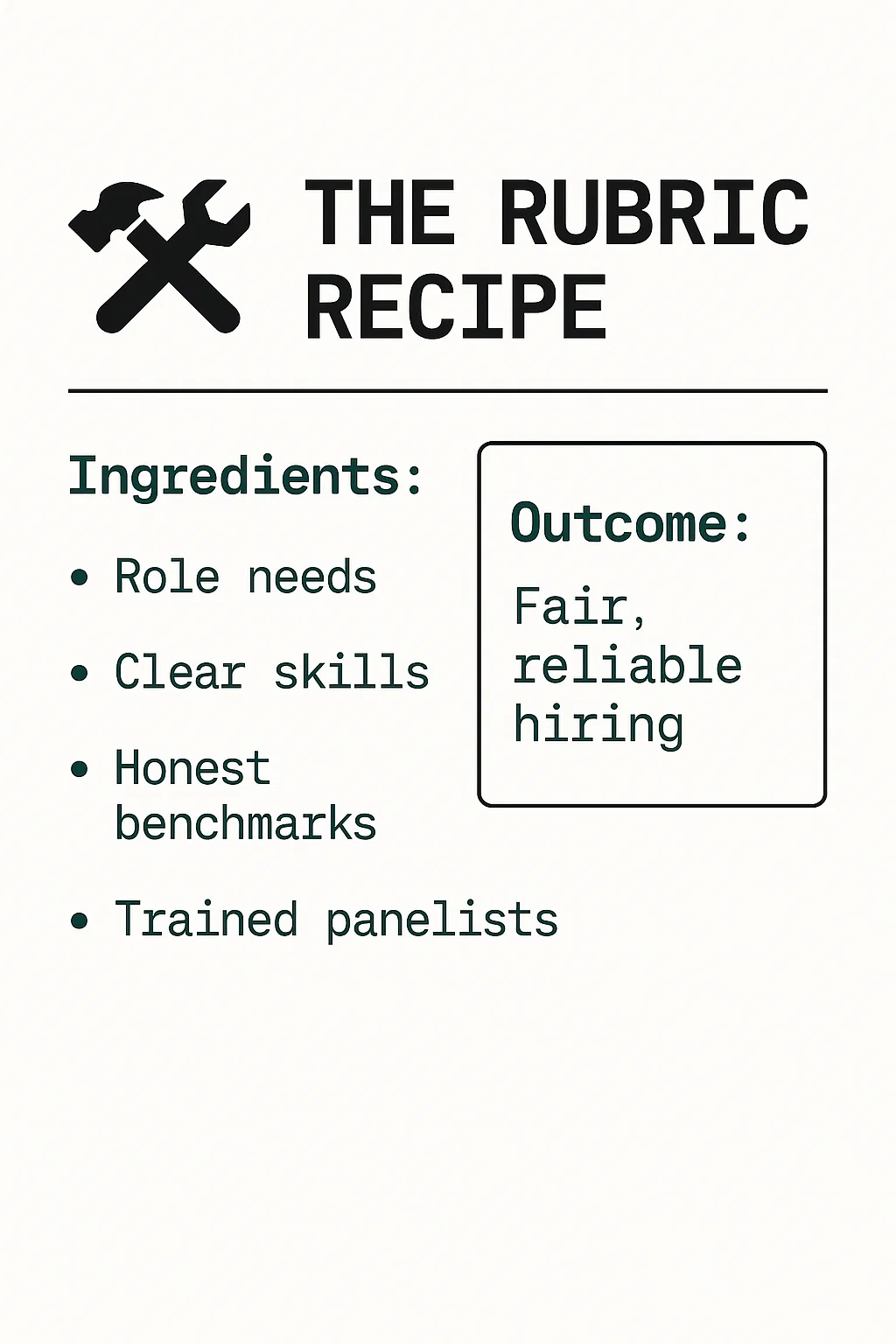 Designing Usable Hiring Rubrics