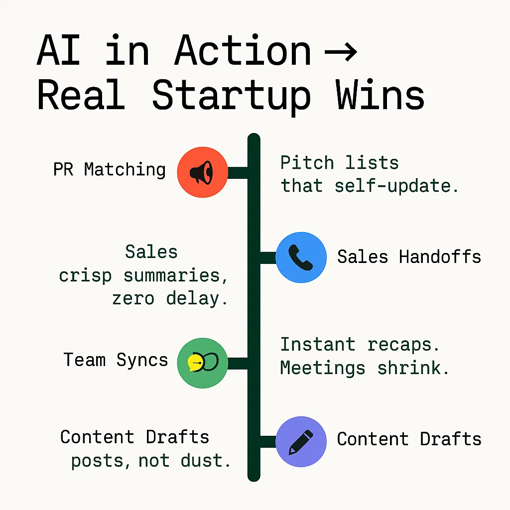 Use Cases: From Pitching to Team Syncs
