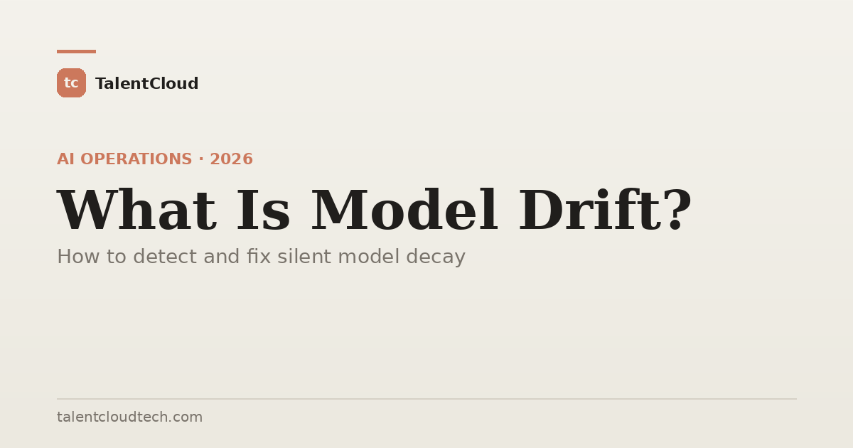 What Is Model Drift? How to Detect and Fix It