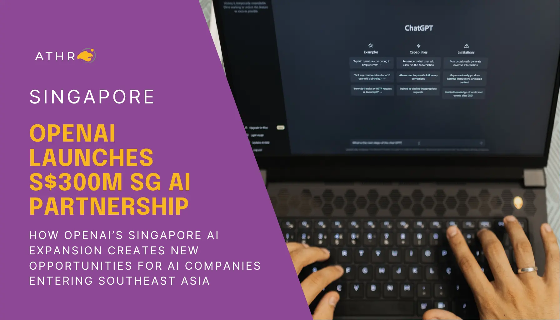 Professional working on AI and software development projects as Singapore strengthens its applied AI ecosystem through OpenAI's Singapore AI Lab initiative