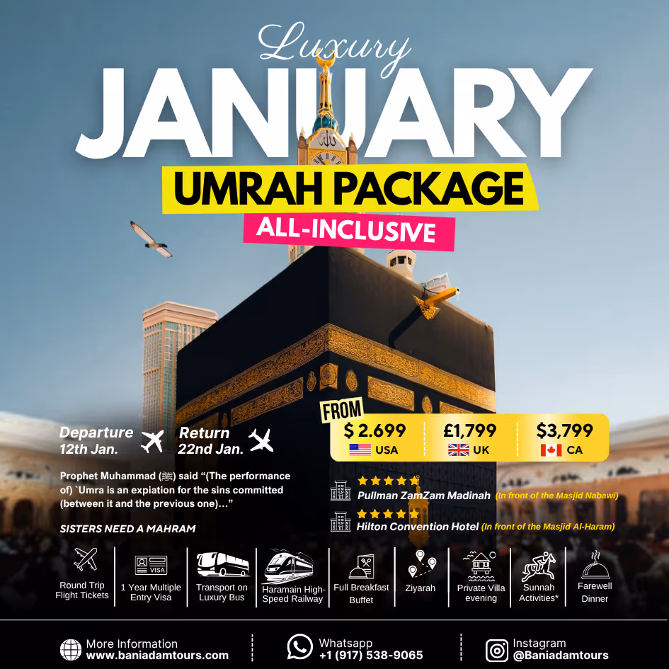 Take Part in a Life-Changing July Umrah Experience