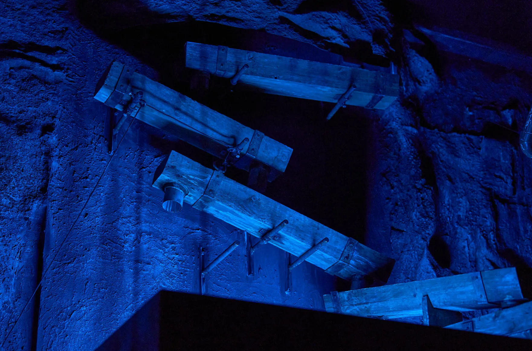 Water feature inside the mountain at Heart of the Mountain