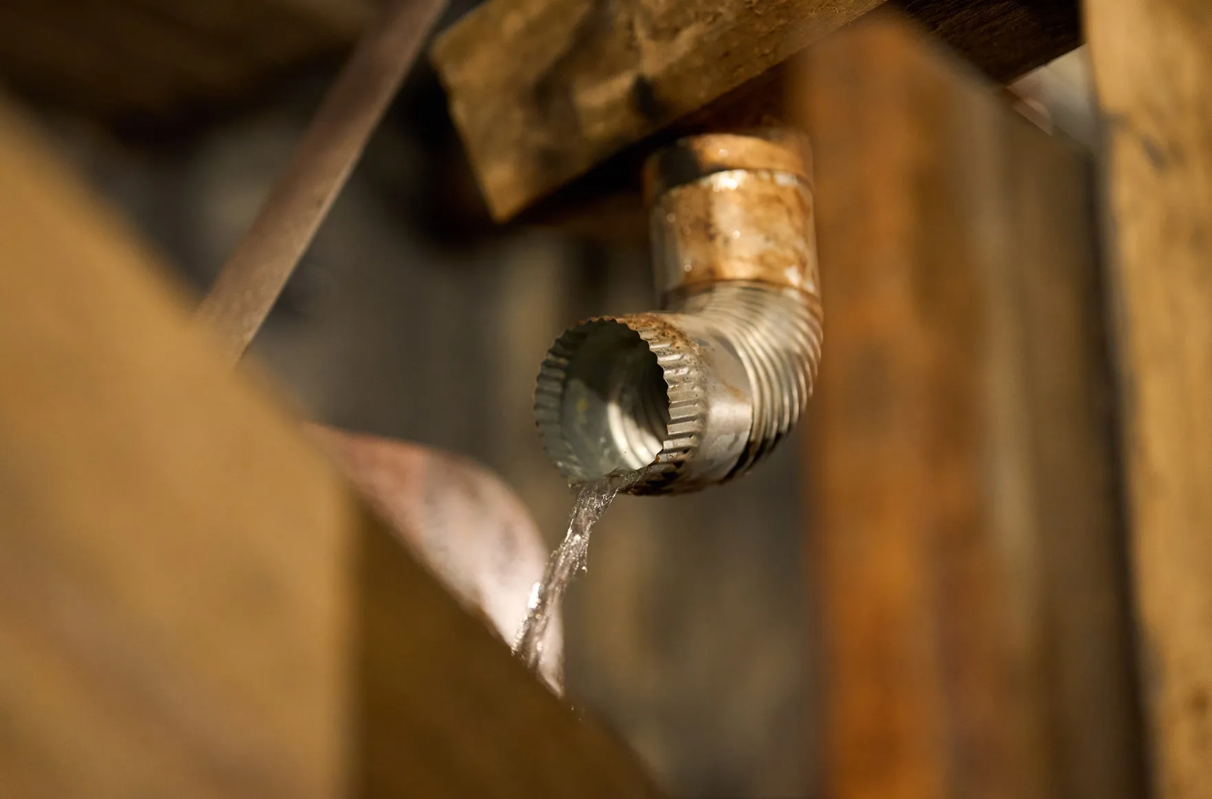 Water pipes deep inside the mountain at Heart of the Mountain