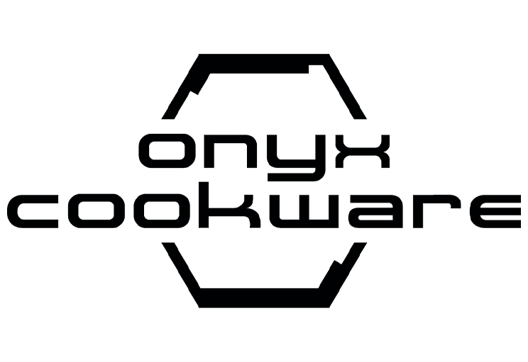 Onyx cookware brand logo featuring a sleek, modern design with the word "Onyx" prominently displayed.