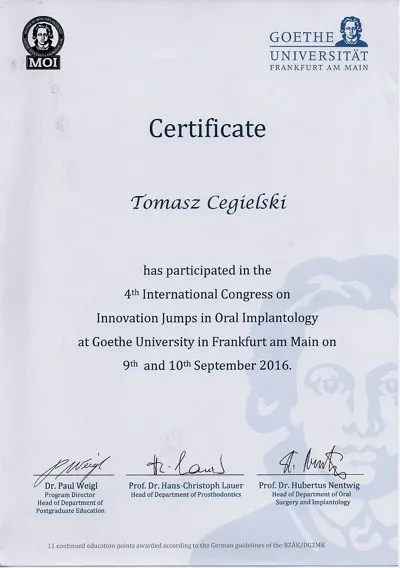 tomasz-cegielski-certyfikat-goethe-universitat-kongres