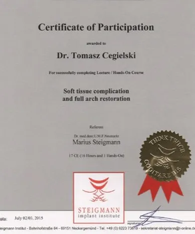 tomasz-cegielski-certificate-steigmann-implant-institute