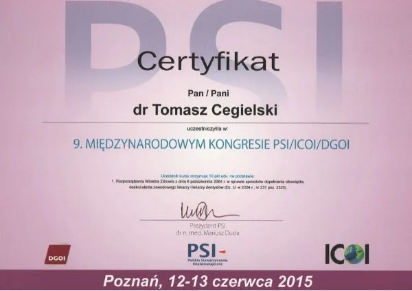 tomasz-cegielski-certyfikat-miedzynarodowy-kongres-icoi-dgoi-psi
