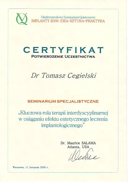Tomasz-Cegielski-Certificate-Aesthetic-Implant-Treatment