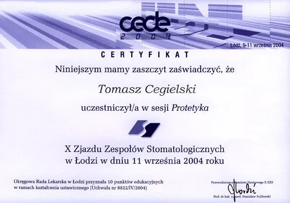 Tomasz-Cegielski-Certificate-Prosthodontics