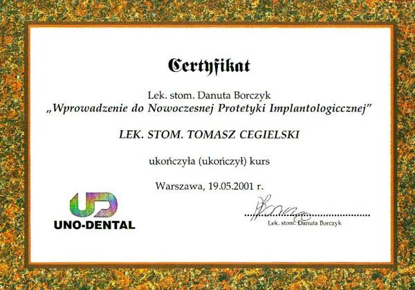 tomasz-cegielski-certificate-modern-implantological-prosthetics