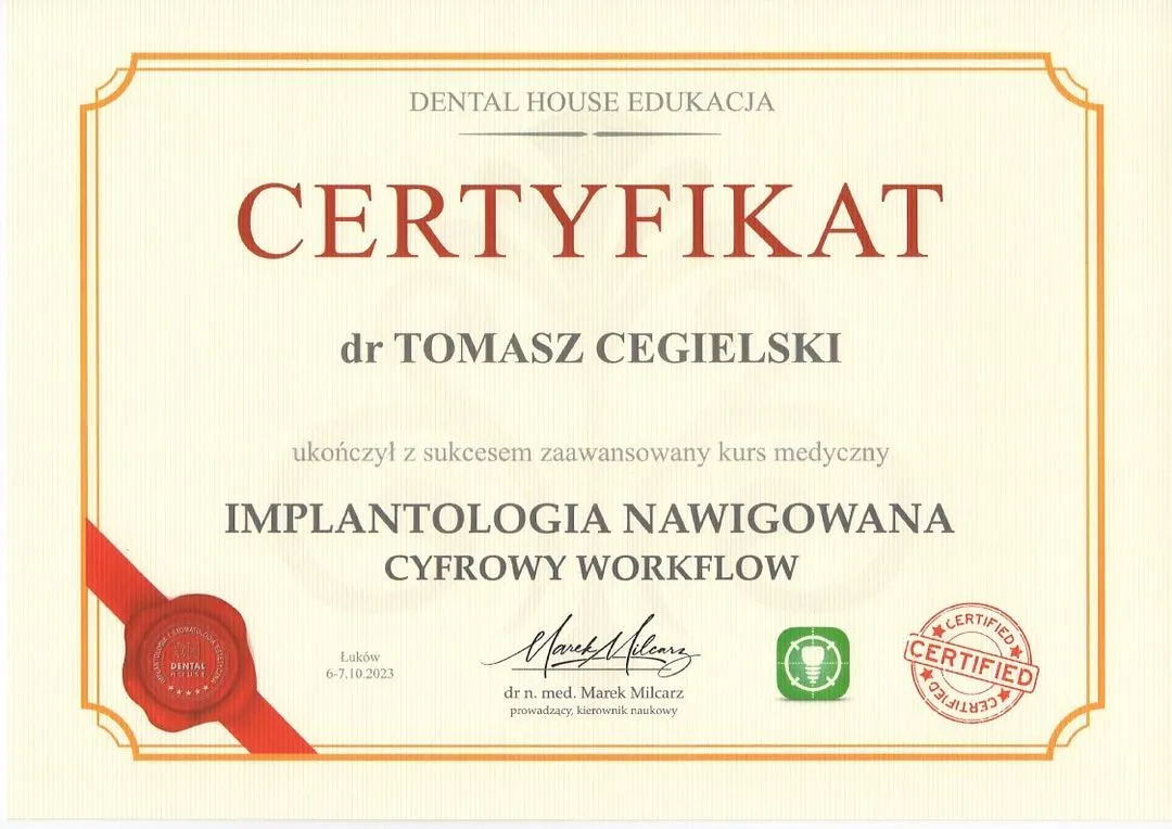 TC-navigation-DentalHouse-certificate