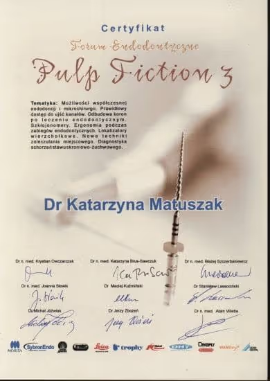 Katarzyna-Matuszak-Burkowska-certificate-dentist-szczecin-2