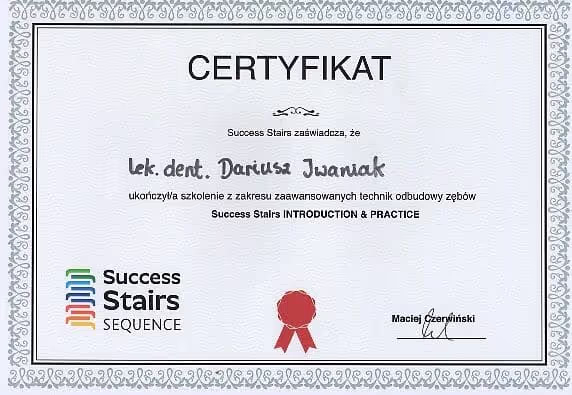 certificate-dentist-szczecin-dariusz-iwaniak-5