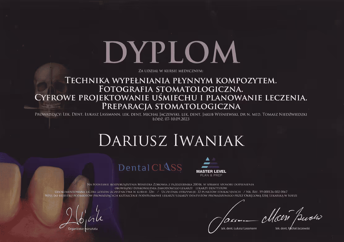 certificate-dentist-szczecin-dariusz-iwaniak-7