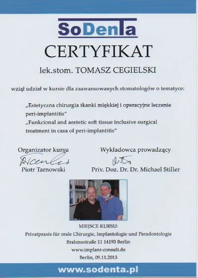 certyficate-snp-implant