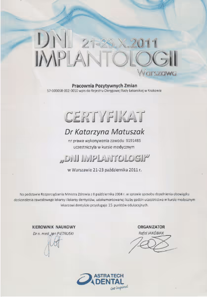 Katarzyna-Matuszak-Burkowska-certyficate-implantology-2