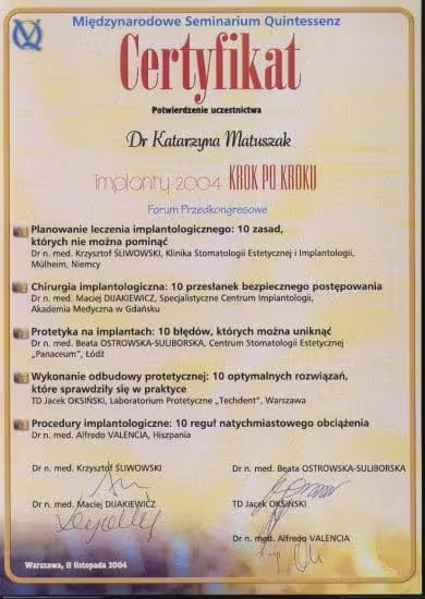 Katarzyna-Matuszak-Burkowska-certyficate-implantology-12