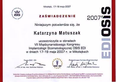 Katarzyna-Matuszak-Burkowska-certyficate-implantology-9
