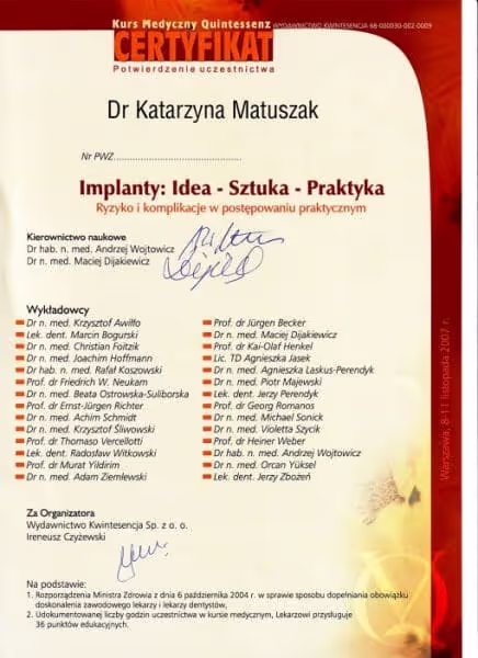 Katarzyna-Matuszak-Burkowska-certyficate-implantology-10