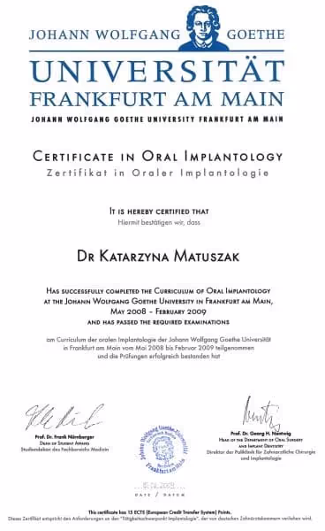 Katarzyna-Matuszak-Burkowska-certyficate-implantology-1
