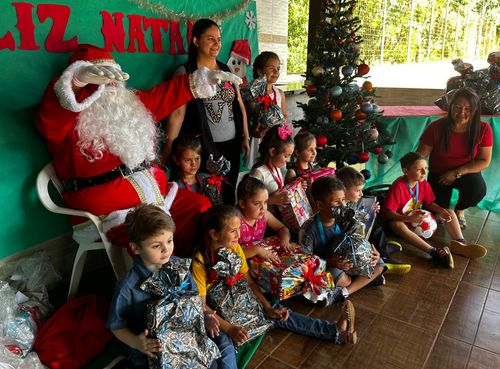Doação de presentes de natal