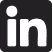 LinkedIn logo icon in black and white.