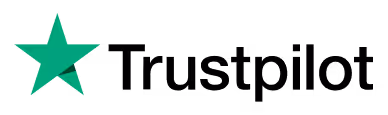 Green Trustpilot star logo with the word Trustpilot in black.