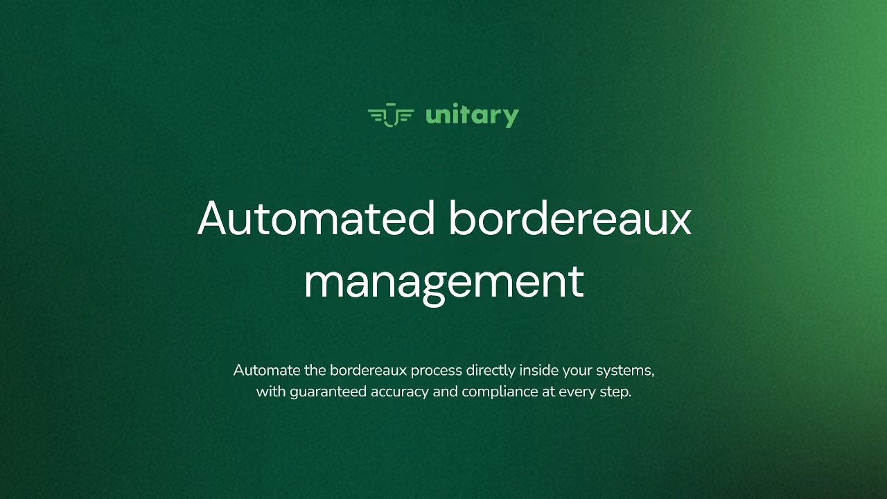 Insurance Use Case Demo: Bordereaux Management