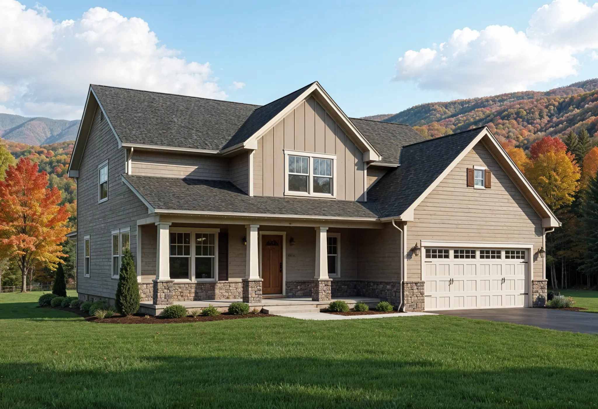 New West Virginia home featuring fiber cement siding with strong weather resistance.