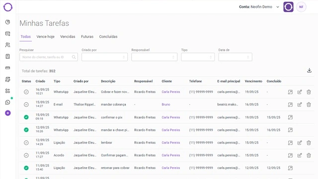 CRM de cobrança