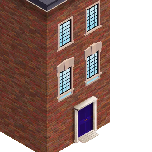 An illustration of a 2 storey flat
