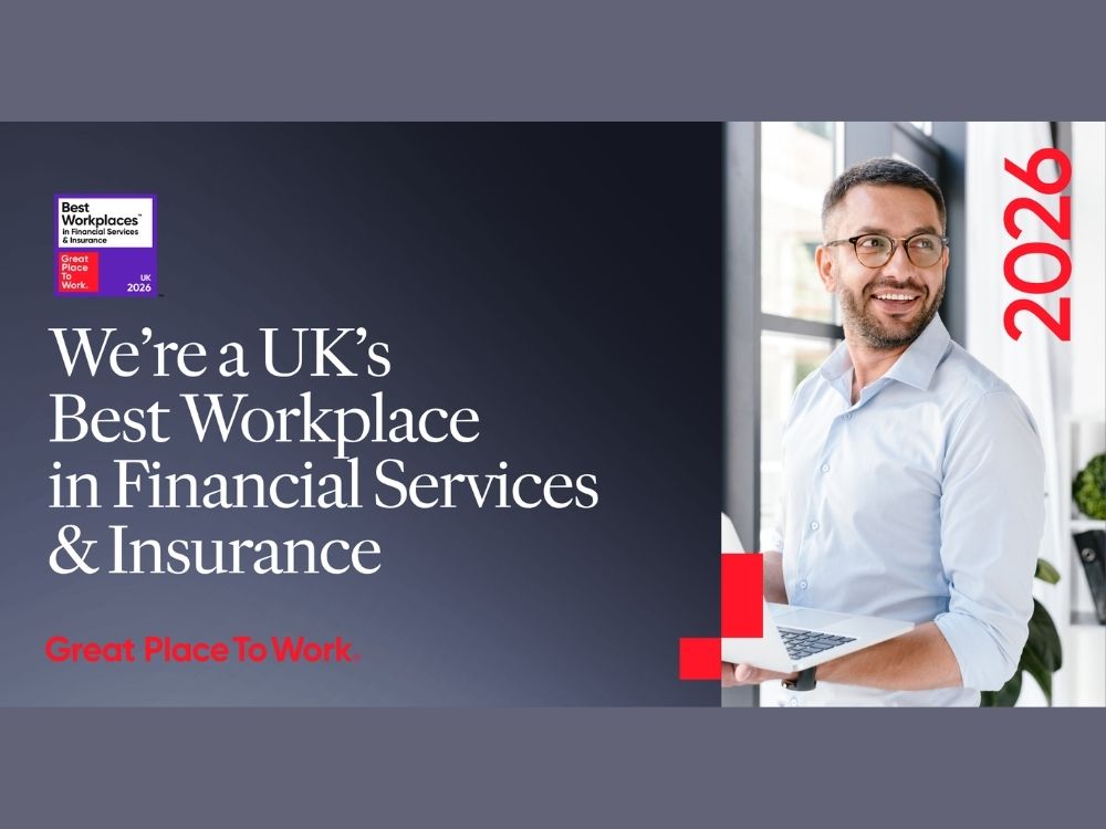Great Place to Work UK's Best Workplaces in Financial Services & Insurance™ 2026