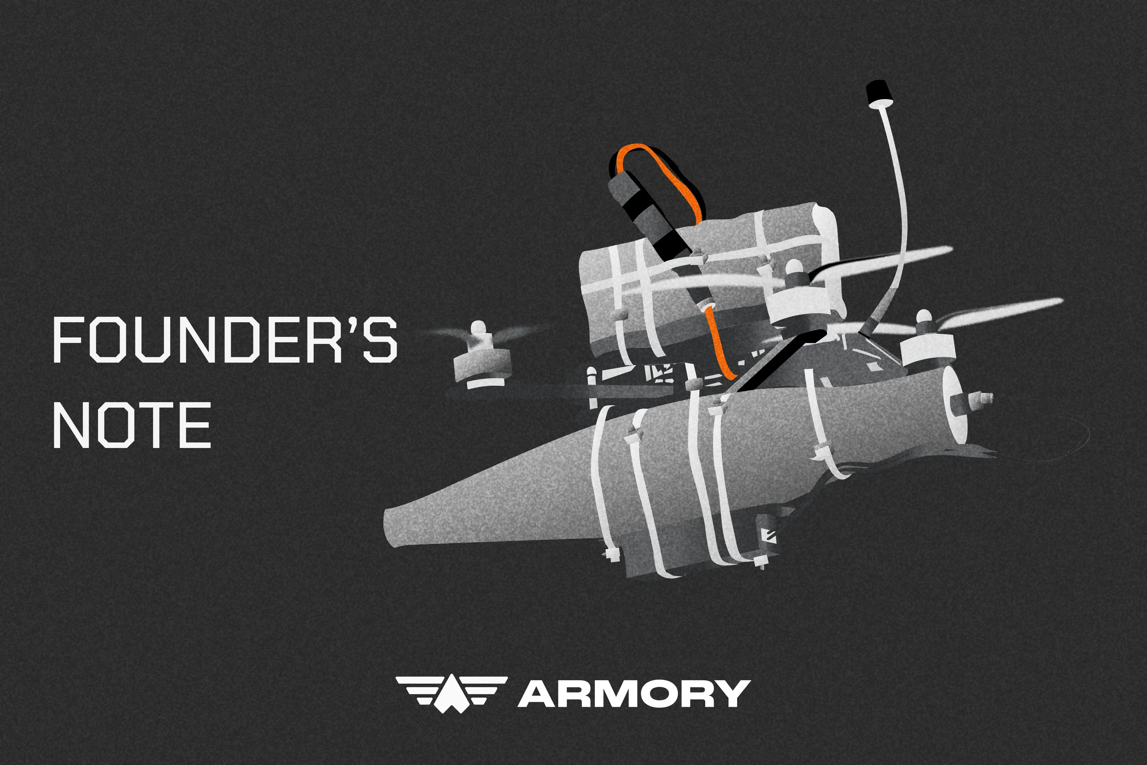 image of a drone carrying explosives