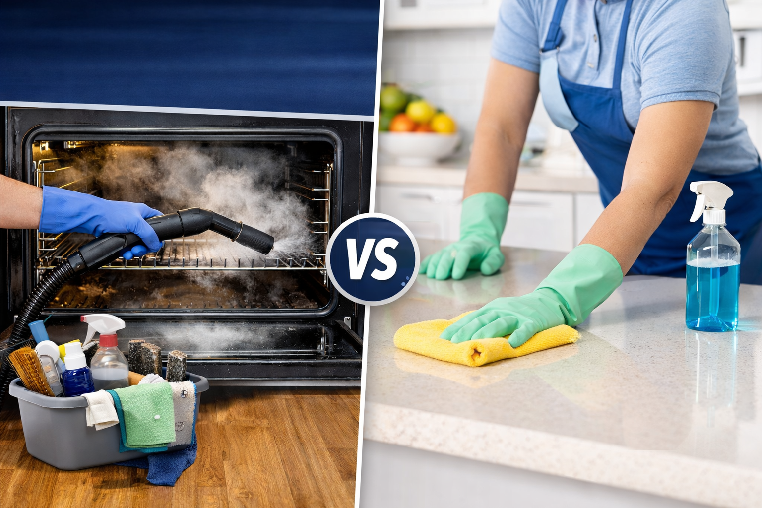 Deep cleaning vs regular cleaning