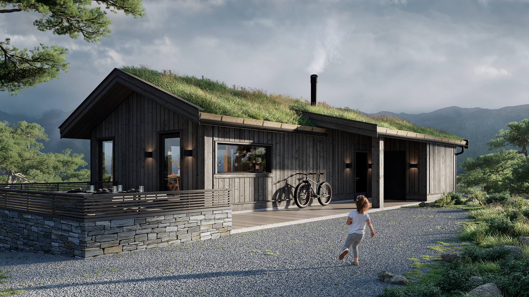 3D-illustrasjon Hoppmannsknuten, Sirdal